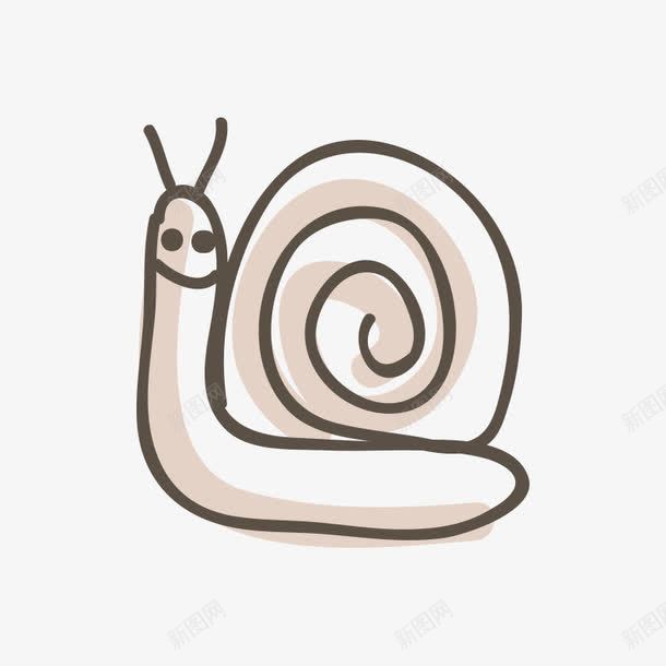 卡通动物插画png免抠素材_88icon https://88icon.com 动物 卡通 卡通动物 手绘动物 插画 蜗牛