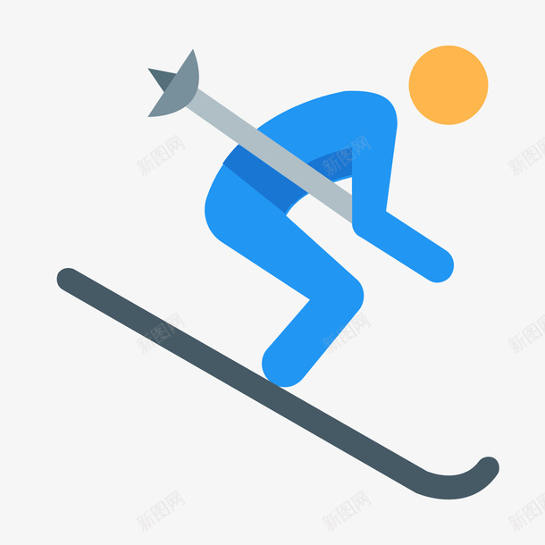 手绘蓝色滑雪橇的人png免抠素材_88icon https://88icon.com 免抠 免抠图 手绘画 滑雪 滑雪橇的人 装饰 装饰画