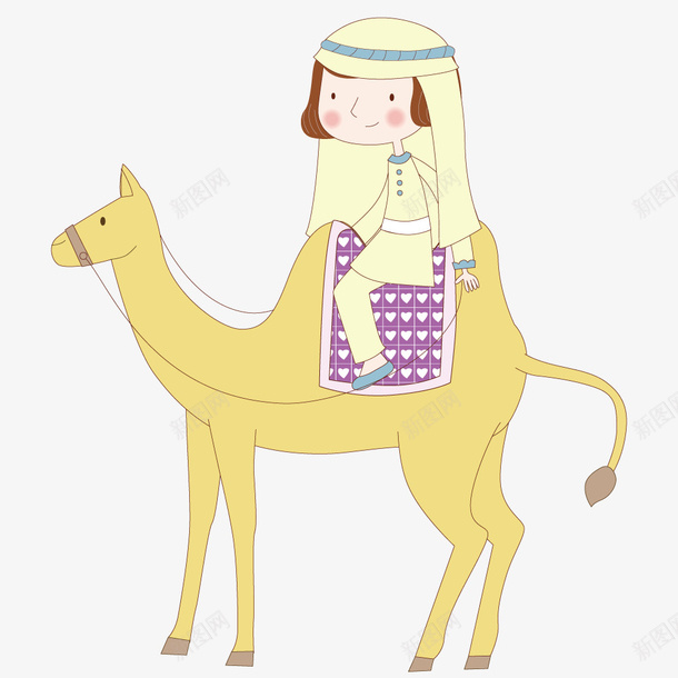 小女孩骑着骆驼矢量图ai免抠素材_88icon https://88icon.com 动物 卡通 女孩 插画 骆驼 矢量图