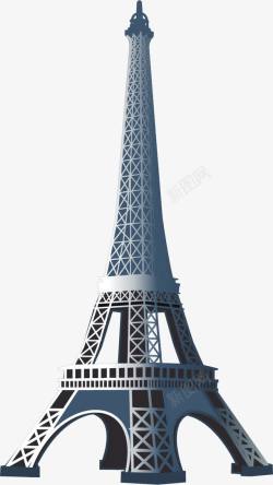 手绘巴黎铁塔矢量图素材