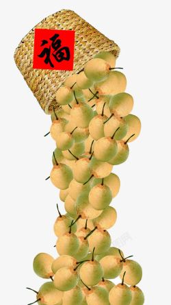 水果筐丰收的雪花梨高清图片