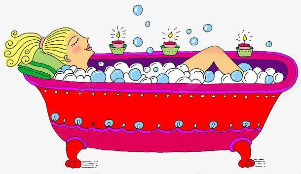 卡通插图美女泡澡png免抠素材_88icon https://88icon.com 卡通插图 手绘插图 泡泡浴 泡澡 浴缸 美女 美女泡澡