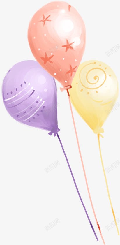 教师节彩色手绘气球png免抠素材_88icon https://88icon.com 彩色 教师节 气球