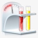 拿着试管测量工具图标图标