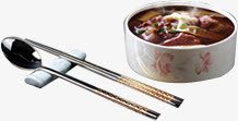 陶瓷碗具食物碗筷勺子素材