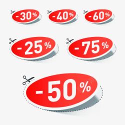 减价标签素材