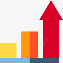 成长条形图图形图标高清图片