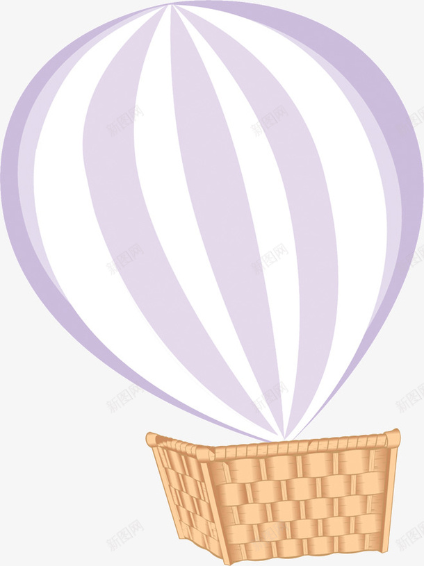 紫白相间的氢气球png免抠素材_88icon https://88icon.com 氢气球 相间 紫白