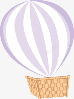 紫白相间的氢气球素材