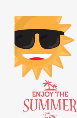 大太阳墨镜享受夏季素材