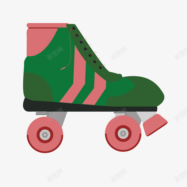 卡通溜冰鞋矢量图ai免抠素材_88icon https://88icon.com 卡通轮滑鞋 溜冰鞋 轮滑 矢量图