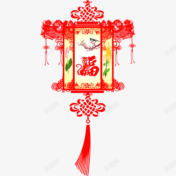 福灯png免抠素材_88icon https://88icon.com 中国风 喜庆 福 福灯