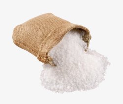 白色粗盐粒麻袋素材