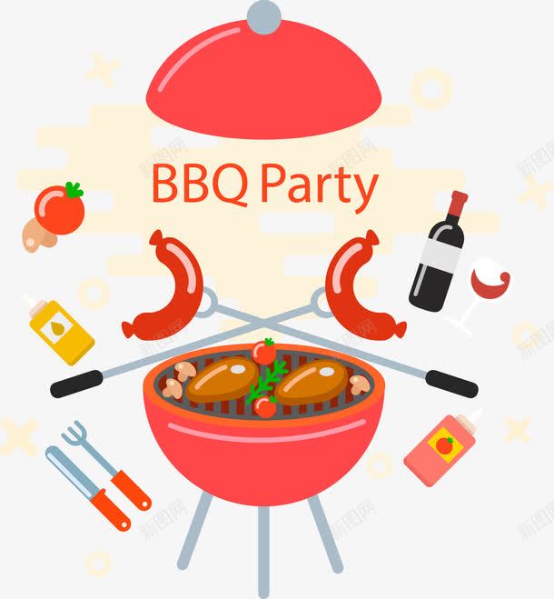 手绘烤肉png免抠素材_88icon https://88icon.com BBQ 手绘 烤肉