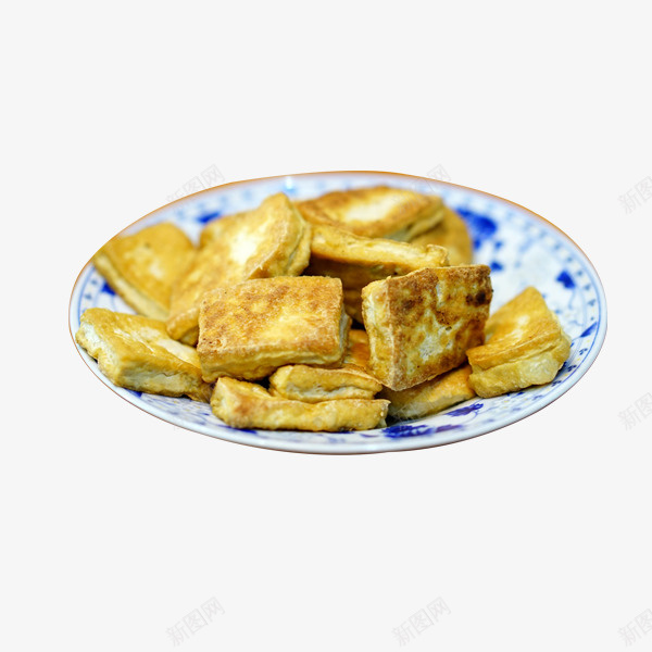 一盘油炸豆腐png免抠素材_88icon https://88icon.com 产品实物 粗粮 营养 黄豆