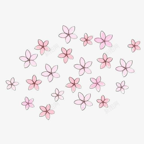 多个粉色可爱卡通花朵png免抠素材_88icon https://88icon.com 卡通 可爱 粉色 花朵