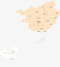广西地图素材