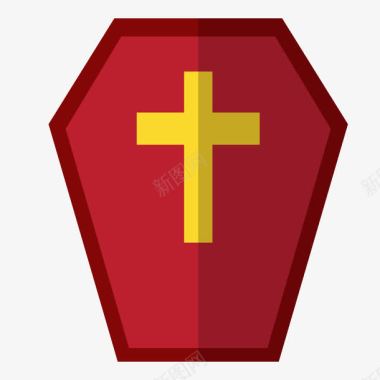 红色十字架图标图标