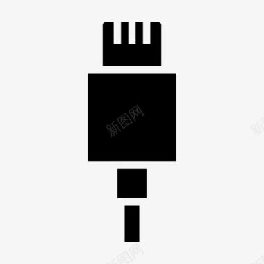 电池电缆电荷充电数据iPhon图标图标