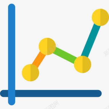 紫色商务线图图标图标