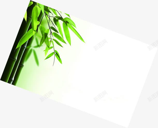 绿色竹叶清新装饰png免抠素材_88icon https://88icon.com 清新 竹叶 绿色 装饰