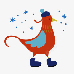 卡通可爱小动物装饰动物头像鸟儿素材
