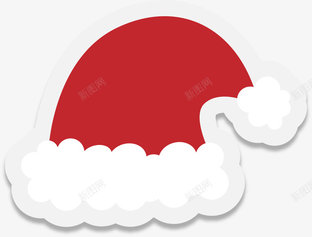 红色卡通圣诞帽贴纸png免抠素材_88icon https://88icon.com Christmas Merry 圣诞帽 圣诞帽贴纸 圣诞快乐 圣诞节 红色贴纸