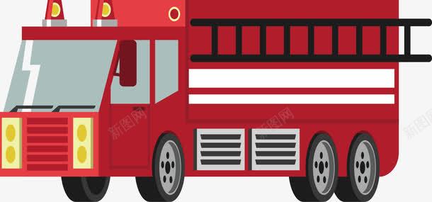 火警消防车png免抠素材_88icon https://88icon.com 救火 消防车 火警 矢量素材 红色
