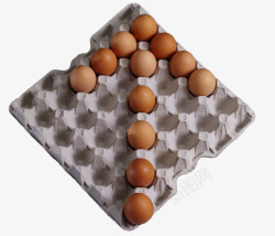 鸡蛋纸桨包装托盘素材