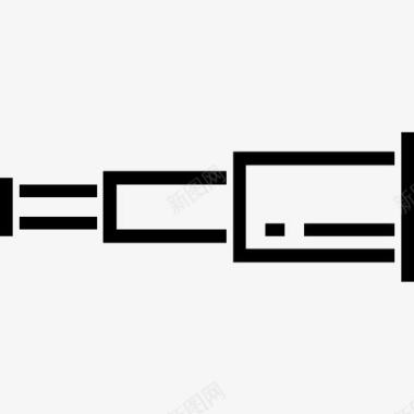 工具和用具概述望远镜图标图标