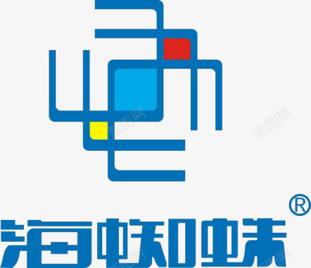 科技蓝色背景网络科技logo创意图标图标