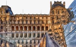 法国卢浮宫风景三素材