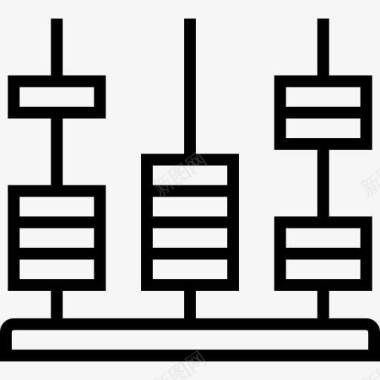 小清新教育算盘图标图标