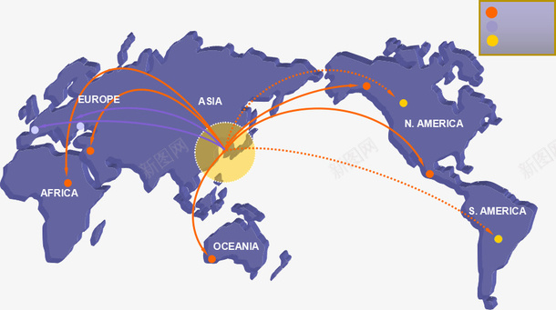 紫色世界地图png免抠素材_88icon https://88icon.com 世界地图 地图 彩色地图 紫色地图