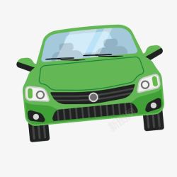绿色小汽车素材