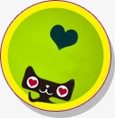 绿色天猫爱心节日png免抠素材_88icon https://88icon.com 爱心 绿色 节日 设计