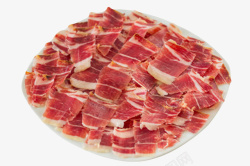 红色美味的食物切片的西班牙火腿素材