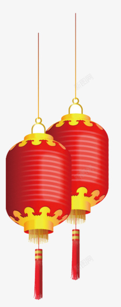 春节灯笼装饰中国风素材