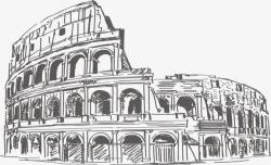 罗马斗兽场建筑素材
