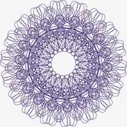 紫色螺旋花纹图素材