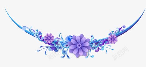 边框横条紫色花朵矢量图ai免抠素材_88icon https://88icon.com 横条 紫色 花朵 边框 矢量图