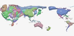 世界立体地图世界中的加拿大立体地图高清图片