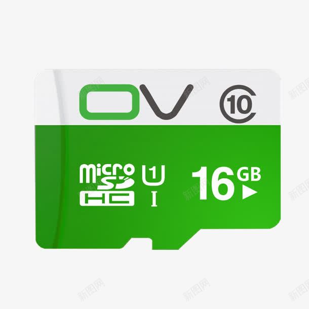 OV16GB内存卡png免抠素材_88icon https://88icon.com 16GB OV TF卡 tf卡 产品实物图 内存卡 存储卡 绿色