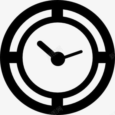 矢量钟表圆形时钟工具图标图标