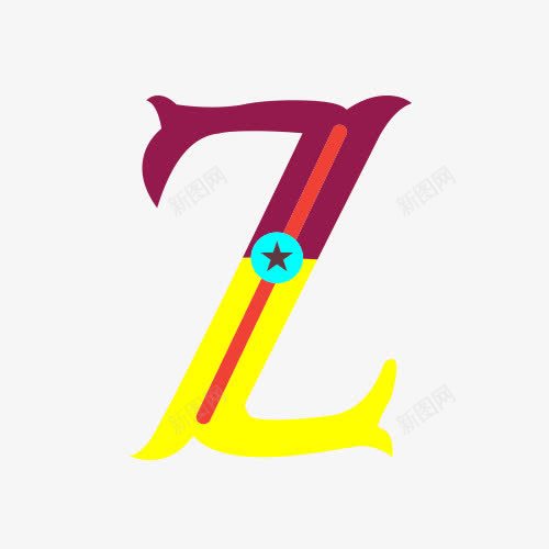 Zpng免抠素材_88icon https://88icon.com 字母 彩色 马戏团