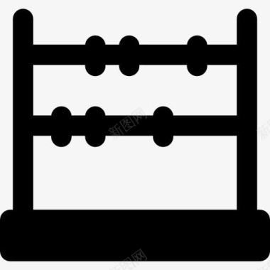 矢量数学算术算盘图标图标