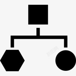 方案格式黑色形状的块体方案图标高清图片