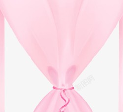 粉色婚礼帷幔素材
