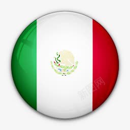 Mexico国旗墨西哥对世界标志图标图标