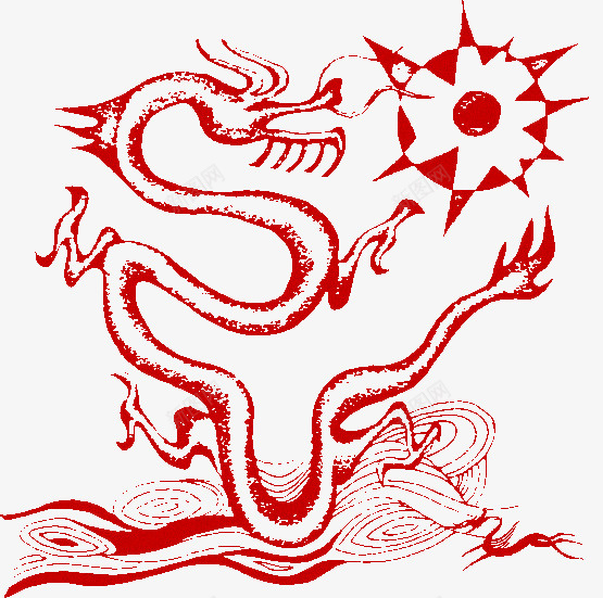 中国龙剪纸png免抠素材_88icon https://88icon.com 中国风 中国龙 中国龙剪纸 剪纸 朵 窗花